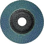 Slatted grinding disc, zirconium aluminium oxide 304, cranked, for steel and stainless steel