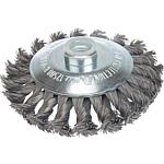 Brosses côniques tressées avec filetage femelle  M14 , fil d´acier inox