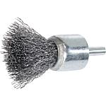 Shank brushes with ø 6 mm shank, stainless steel wire