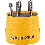 Klingspor carbide cutter set with cross serration, 5-piece