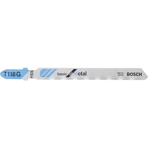 Jigsaw blades (BOSCH) T118G Length 92mm PU 5 pcs. for straight cuts in metal