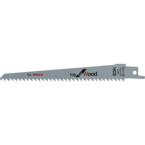 Sabre saw blades (BOSCH) S644D Length 150mm PU 5 pieces for curved and plunge cuts in wood