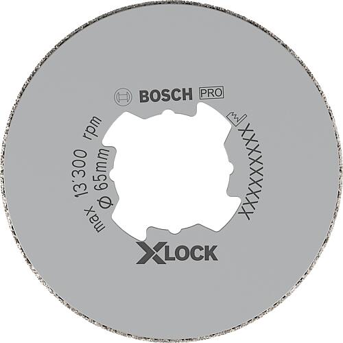 Foret a sec BOSCH® Diamant ac insert X - Lock Ø 65 mm