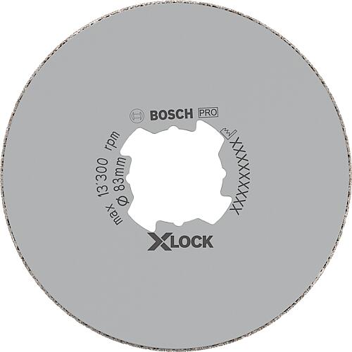 Foret a sec BOSCH® Diamant ac insert X - Lock Ø 83 mm