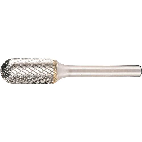 Carbide cutter KLINGSPOR cylindrical spherical head, cross toothing, Ø 9.6mm, L: 63 mm