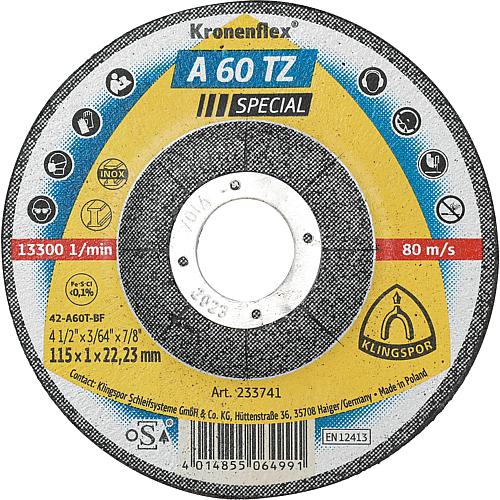 Disques à tronçonner A 60 TZ SPECIAL, Contre-coudé Standard 1