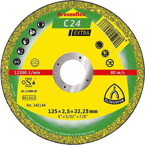 Cutting disc C 24 EXTRA, straight Standard 1