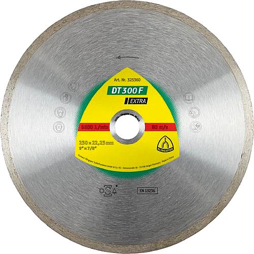 Diamond cutting discs Klingspor DT 300 F EXTRA 125 x 22.23 mm closed edge