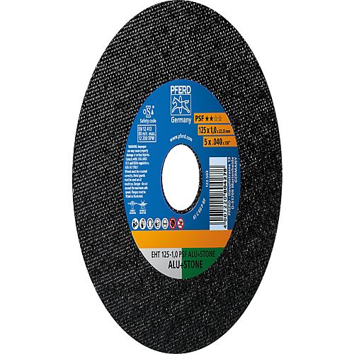 PSF cutting disc, straight, for aluminium, titanium, other non-ferrous metals, stone, concrete, tiles, thermosets, fibre-reinforced plastics, thermosets (GRP, CFRP), cast iron Anwendung 1