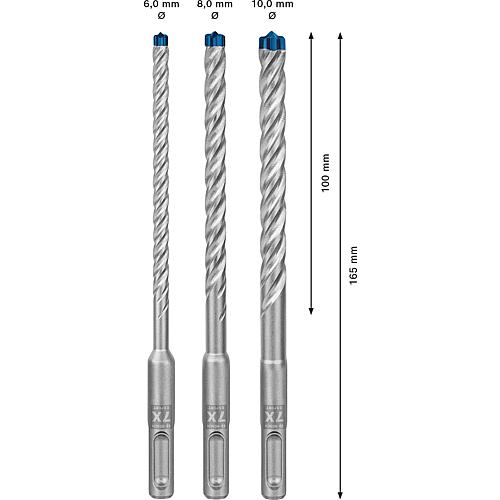 EXPERT 7X hammer drill set, 3-piece Anwendung 2