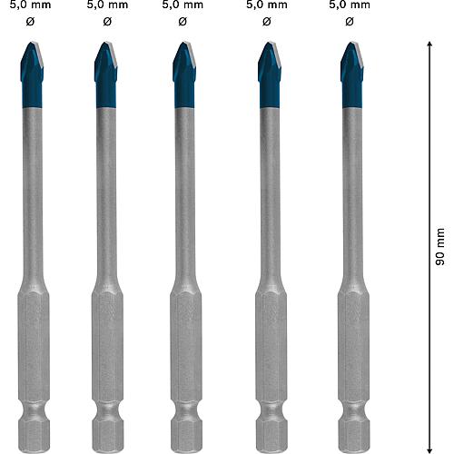 Tile drill bit set EXPERT, 5-piece Anwendung 1