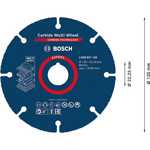 Cutting discs EXPERT Carbide Multiwheel Ø 125 x 22.23 mm