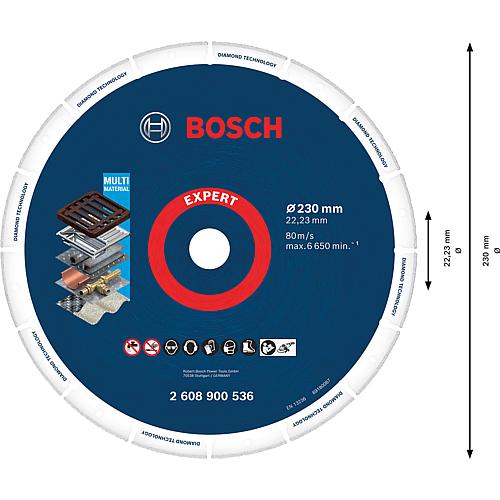 Disques à tronçonner diamantés pour acier, armature, acier inoxydable, fonte, cuivre, laiton, coupe à sec Anwendung 1