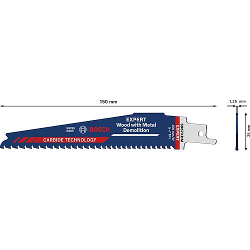 Lame de scie sabre S967XHM pour bois avec métal, TECHNOLOGIE CARBURE Anwendung 1