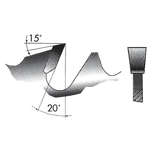 Circular saw blade carbide, (long cut flat tooth), with chip deflector, coarse cut Standard 2