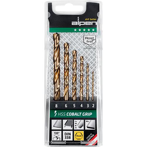 Stainless steel drill set, HSS Cobalt Standard 1