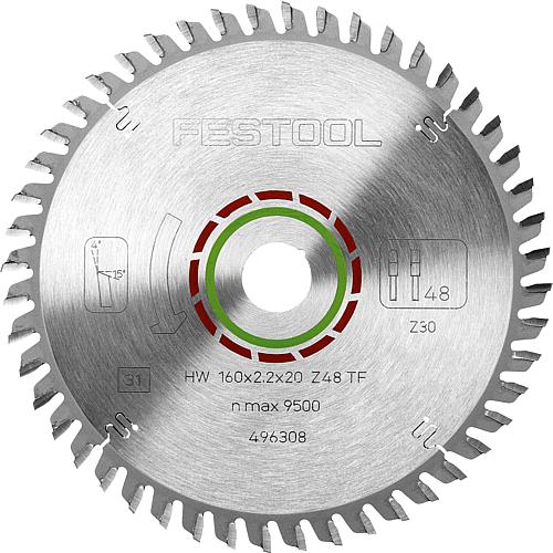 Festool circular saw blade 160 x 20 x 2.2 mm, 48 teeth