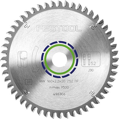 Circular saw blade for aluminium panels and profiles and hard and fibre-reinforced plastics Standard 1