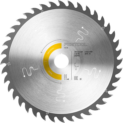 Festool circular saw blade 254 x 30 x 2.4 mm, 40 teeth