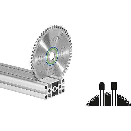 Kreissägeblatt für Aluminiumplatten und -profile, für harte und faserverstärkte Kunststoffe Anwendung 1