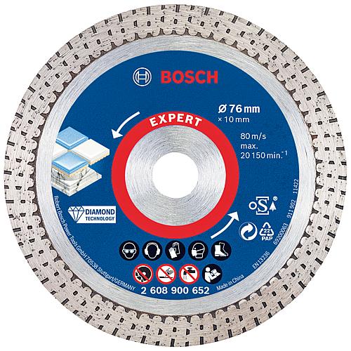 EXPERT HardCeramic diamond cutting disc for tiles, ceramics, porcelain and fine stoneware, dry cut Standard 1