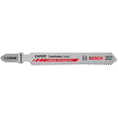 Lames de scie sauteuse BOSCH® EXPERT T128BHM longueur 92 mm, pour plancher stratifié, conditionnement 3 pièces