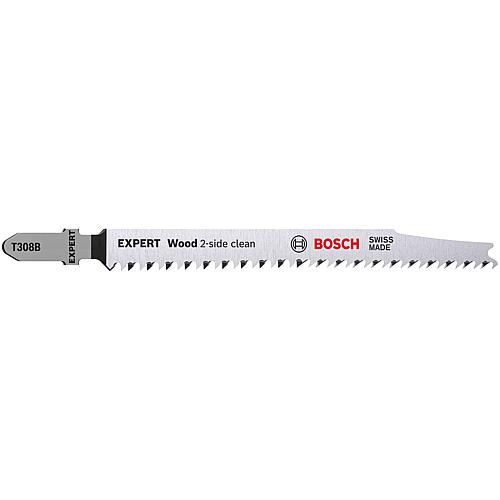 Lames de scie sauteuse BOSCH® EXPERT T308B longueur 117 mm, pour bois, conditionnement 5 pièces