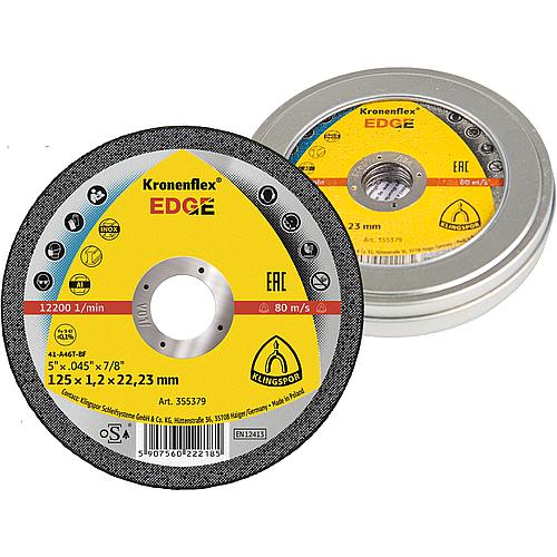 Kronenflex® EDGE SPECIAL cutting discs, straight, for stainless steel, steel Standard 1