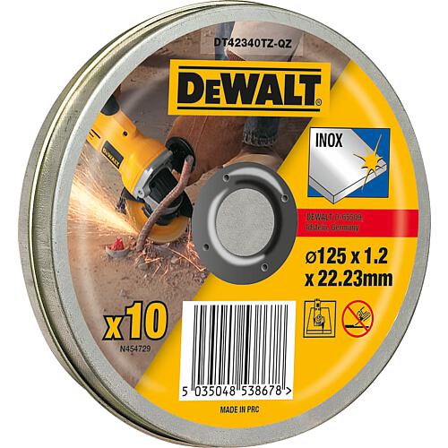 Disque à découper DeWALT DT42340TZ-QZ 125 x 1,2 x 22,23 mm, UE=10 pièces