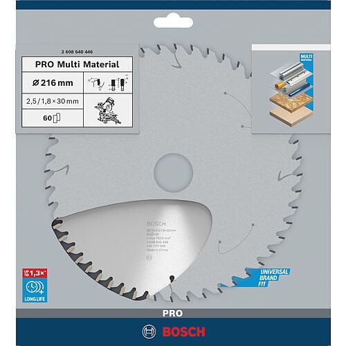 Circular saw blade for aluminium, aluminium composite boards, non-ferrous metals, plastic, HPL - high pressure laminate sheets Anwendung 1