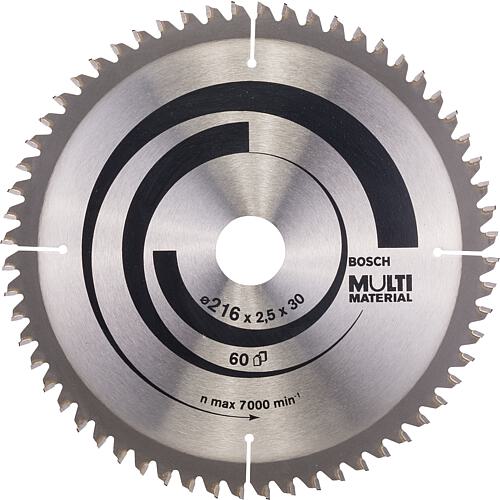 Circular saw blade for aluminium, aluminium composite boards, non-ferrous metals, plastic, HPL - high pressure laminate sheets Standard 1