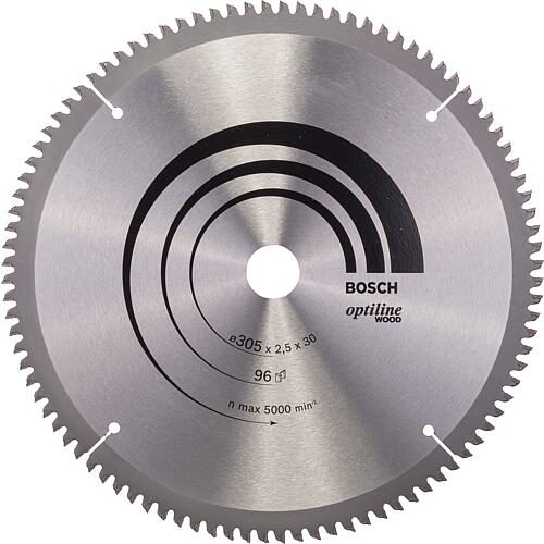 Circular saw blade Ø 305 x 30 x 2.5 with 96 teeth, for universal use in wood