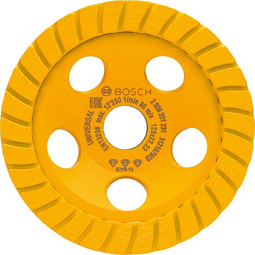 Diamond grinding plate for concrete, lime sandstone, sandstone, brick, stone Standard 1