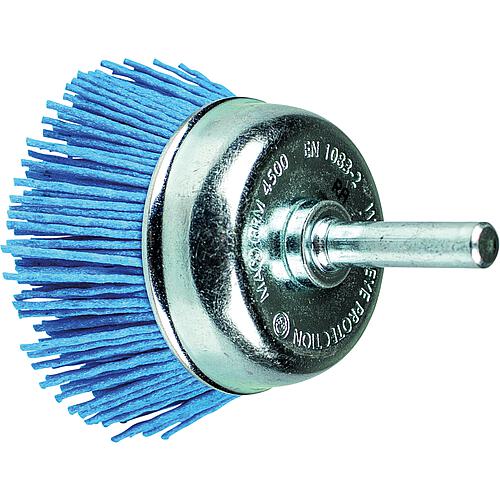 Round brush plastic bristles individual filament type, with ø 6 mm shank Standard 1