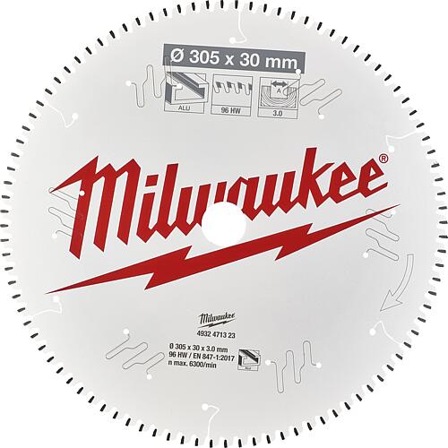 Circular saw blade Milwaukee Ø 305x 30 mm, 96 flat trapezoidal teeth, for aluminium