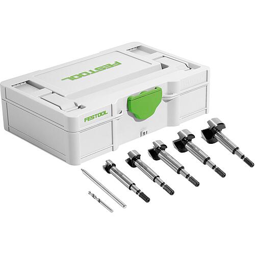 Festool 5-piece Forstner bit set, with Centrotec holder