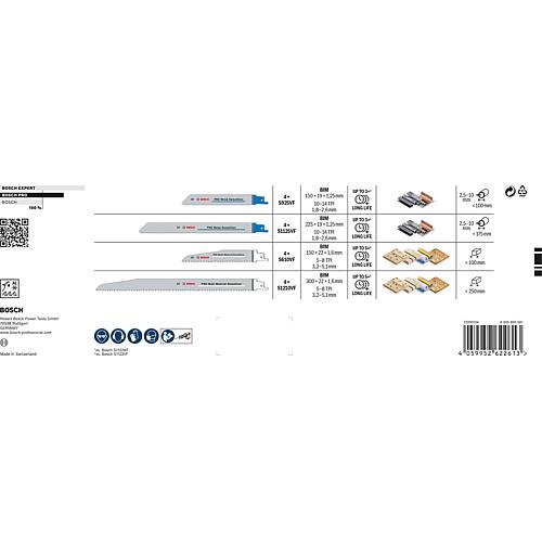 Sabre saw blades (BOSCH) PRO, 16-piece set for cuts in metal and wood Anwendung 1