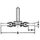 Round brush with shaft, ø 6 mm, with M14 internal thread Standard 2