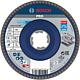 Slatted grinding disc BOSCH® straight with X - Lock holder Ø 125 mm K40