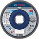 Slatted grinding disc BOSCH® straight with X - Lock holder Ø 125 mm K120