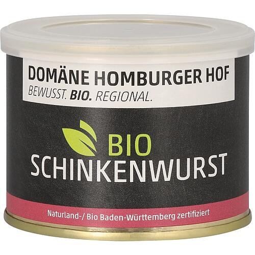 Organic ham sausage, 200g tin, PU 6 Standard 1