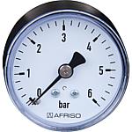 Bourdon tube pressure gauge ø 50 mm, DN 8 (1/4") axial