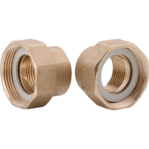 Brass screw connection set DN25 (1”) Standard 1