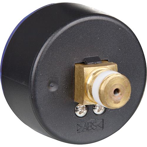 RF pressure gauge 50 axial 0-16 bar, connection 1/4" axial (rear)