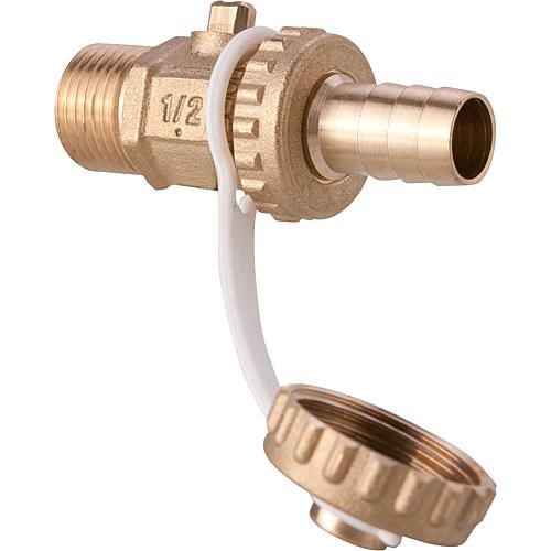 KFE ball valve DN 15 (1/2”) without butterfly handle, 10 bar