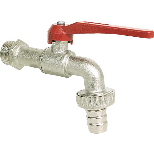 Outlet ball valve, nickel-plated forging brass Standard 1