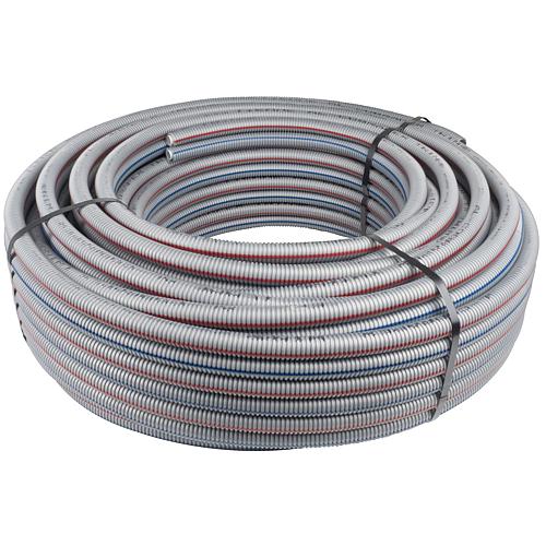 Multi-layer composite piping PEXAL 16x2mm, roll of 50m double pipe in protective pipe