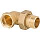 Brass threaded fitting Screw connection, flat sealing, Angle 90°, 1" ixa