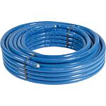 PE-RT multilayer composite pipe with blue insulation (6 mm) in rolls