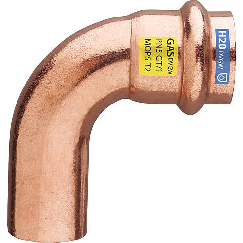 Copper press fittings 90° elbow (i x a)